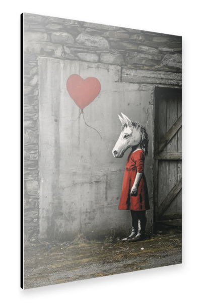 Alu-Dibond "Holding a Quiet Heart" 30x20 cm artboxONE
