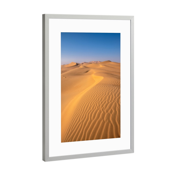 Poster mit Rahmen Silber "Sandwüste Rub al Khali" artboxONE - Natur,Reise,Reise / Länder