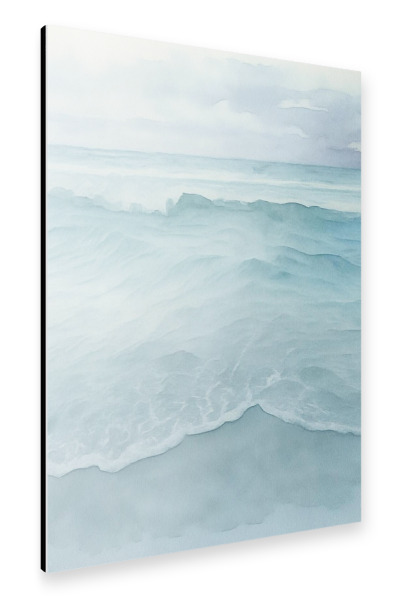Alu-Dibond "Strand Beach Wasser Welle Fluss" 75x50 cm artboxONE