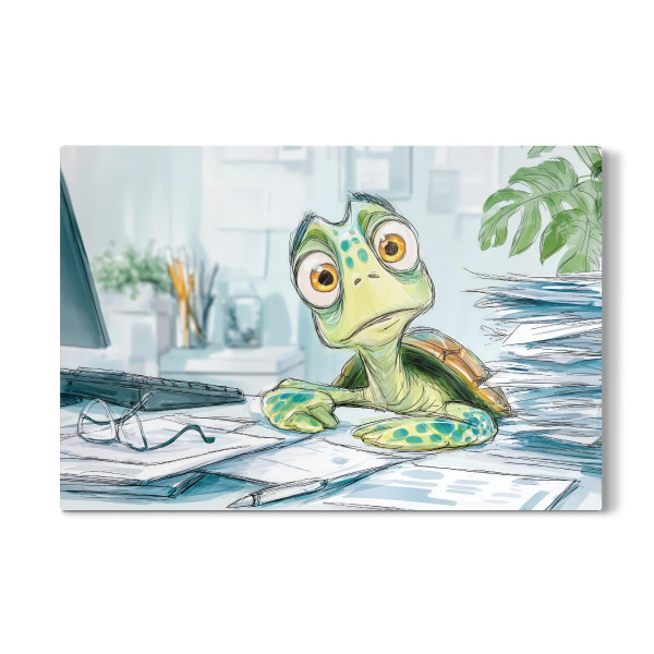 Galerie-Print "The Office Turtle" 75x50 cm artboxONE