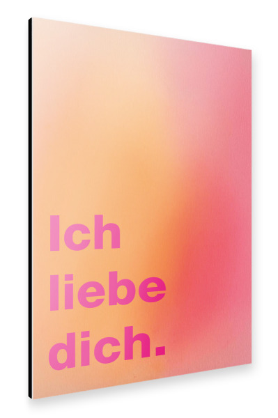 Alu-Dibond "Freundschaft Liebe" 75x50 cm artboxONE