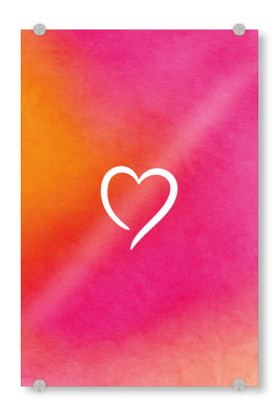 Acrylglasbild "Herz Liebe" artboxONE - Liebe