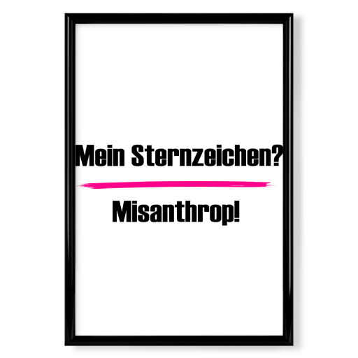 Sternzeichen: Misanthrop