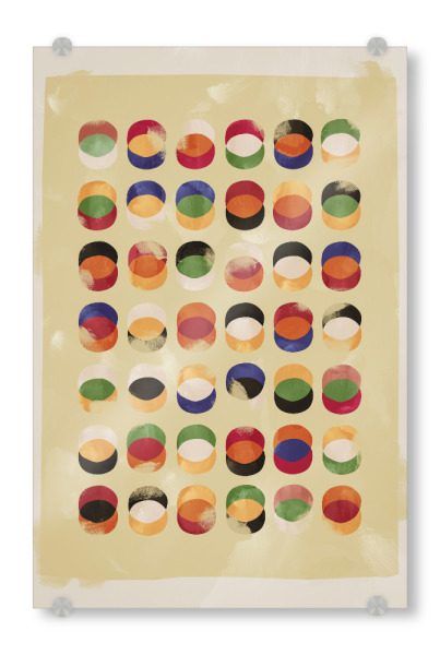 Acrylglasbild "Abstract orange Composition" artboxONE - Abstrakt,Geometrie