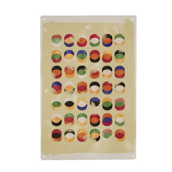 Metall Poster "Abstract orange Composition" artboxONE - Abstrakt,Geometrie