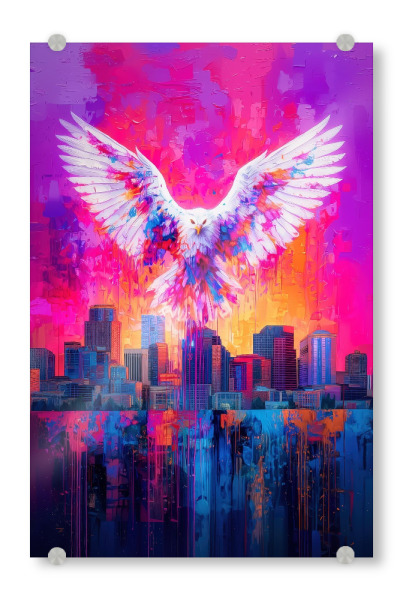 Acrylglasbild "Wings of Hope" artboxONE - Abstrakt,Menschen,Streetart