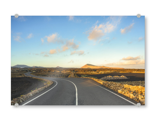 Acrylglasbild "Straße zu den Vulkanen" artboxONE - Natur,Reise,Reise / Länder