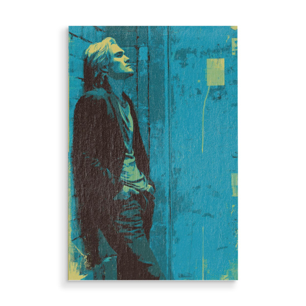 Holzbild "The Seeker" artboxONE - Abstrakt,Menschen,Streetart