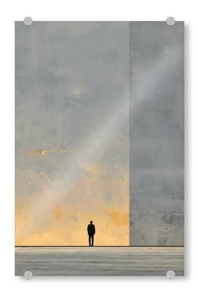 Acrylglasbild "The Stillness" artboxONE - Abstrakt,Menschen,Streetart