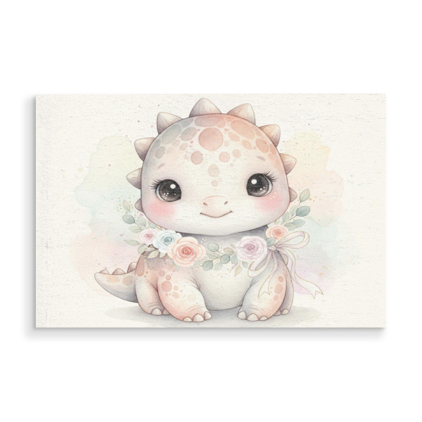 Holzbild "Dino Baby" artboxONE - Für Kinder,Tiere,Essen & Trinken / Alkohol,Halloween