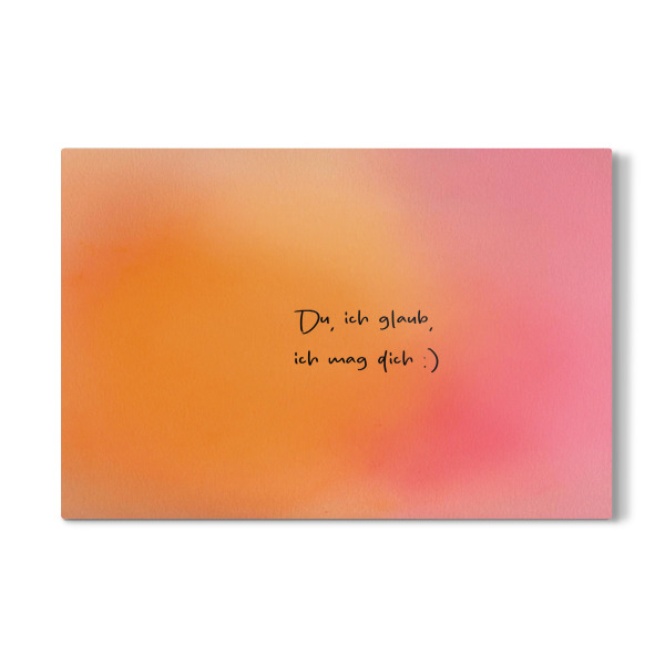 Galerie-Print "Ich mag dich glaub" 75x50 cm artboxONE