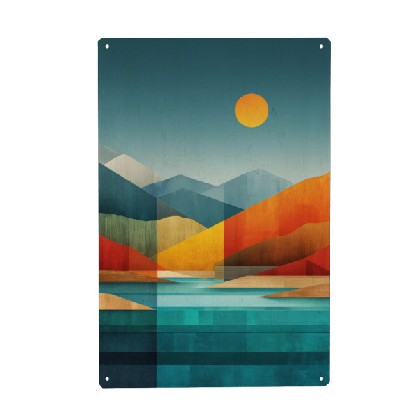 Holzbild "Stille Ebenen des Nordens" artboxONE - Natur,Reise,Abstrakt