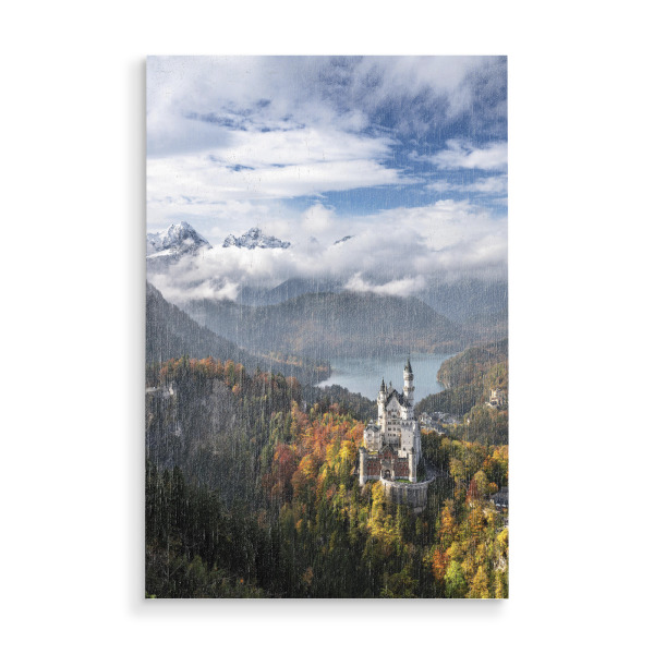 Holzbild "Herbst in den Allgäuer Alpen" artboxONE - Natur,Reise,Architektur