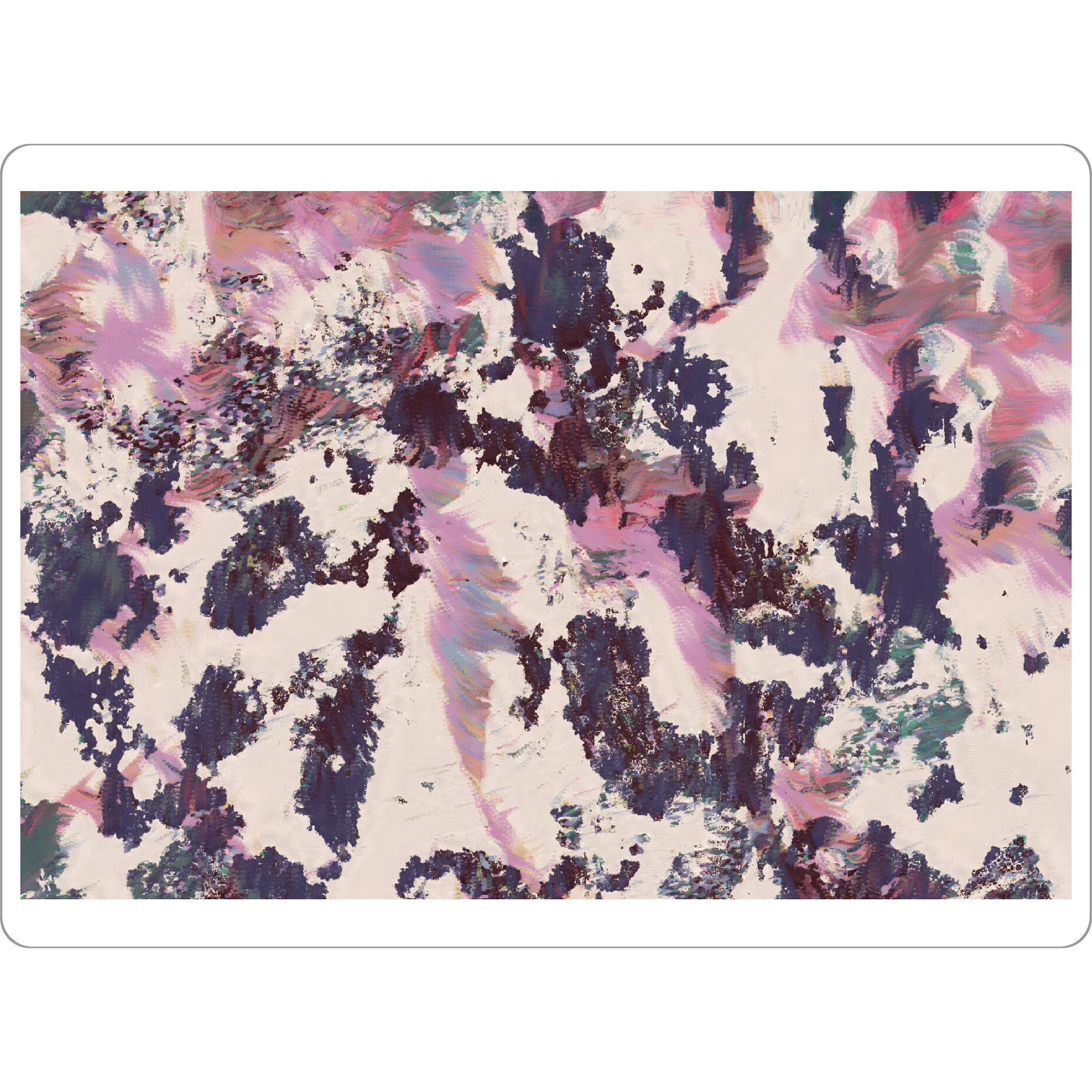 Tischset "Lilac Oreos, Standing Still" artboxONE - Abstrakt - Abstract,Concept,Conceptual,Painterly,Purple,Lilac,Lavender - Bild abstract