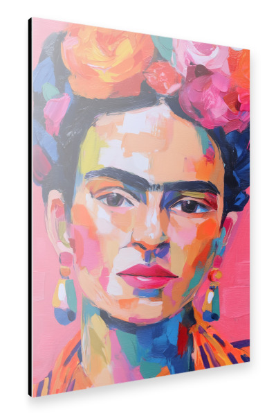 Alu-Dibond "Frida im Farbenrausch" 75x50 cm artboxONE