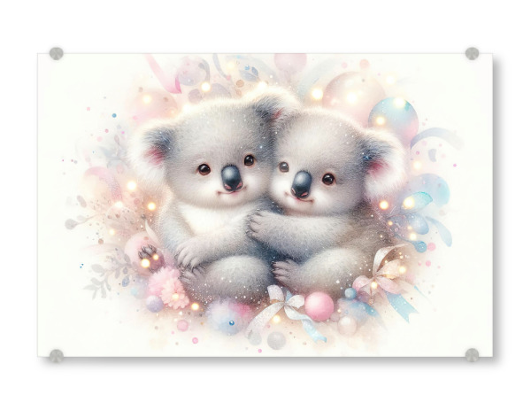 Acrylglasbild "Entzückender Koala-Kuscheltier" artboxONE - Für Kinder,Tiere