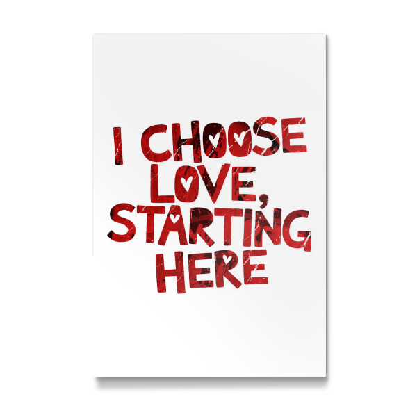 Galerie-Print "Ich wähle Liebestypografie" 30x20 cm artboxONE