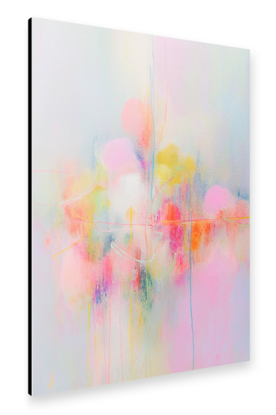 Alu-Dibond "Neon-Chaos Pink" 75x50 cm artboxONE