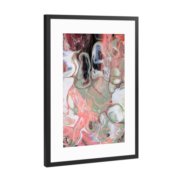 Poster mit Rahmen Schwarz (Metallic) "Resonance of the Earth" artboxONE - Abstrakt,Marmor