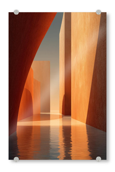 Acrylglasbild "Zwischen Licht und Stille" artboxONE - Natur,Reise,Abstrakt