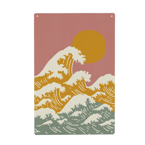 Metall Poster "Wild Summer Sea" artboxONE - Natur,Für Kinder,Unterwasser