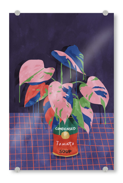 Acrylglasbild "Popgarten" artboxONE - Natur,Floral,Abstrakt