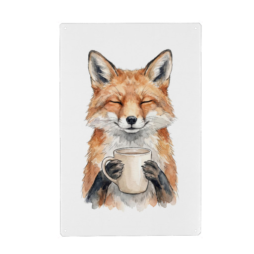 Fox and coffee