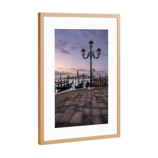 Poster mit Rahmen Kupfer "Weltkulturerbe Venedig" artboxONE - Städte,Architektur,Städte / Venedig