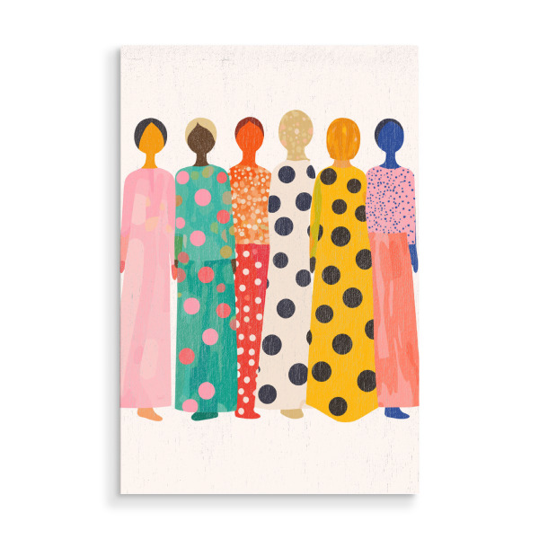 Holzbild "Sisterhood in Patterns" artboxONE - Abstrakt