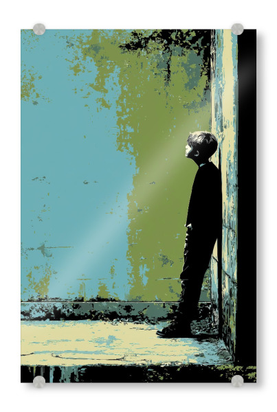 Acrylglasbild "The Observer" artboxONE - Abstrakt,Menschen,Streetart