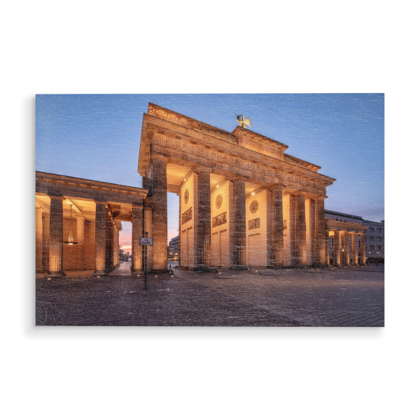 Holzbild "Morgens in Berlin" artboxONE - Städte,Städte / Berlin,Reise,Architektur