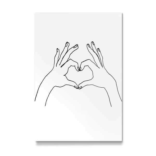 Galerie-Print "Line Art // I love it" 30x20 cm artboxONE