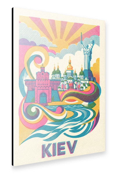 Alu-Dibond "Kiev Vintage Art Deco" 30x20 cm artboxONE