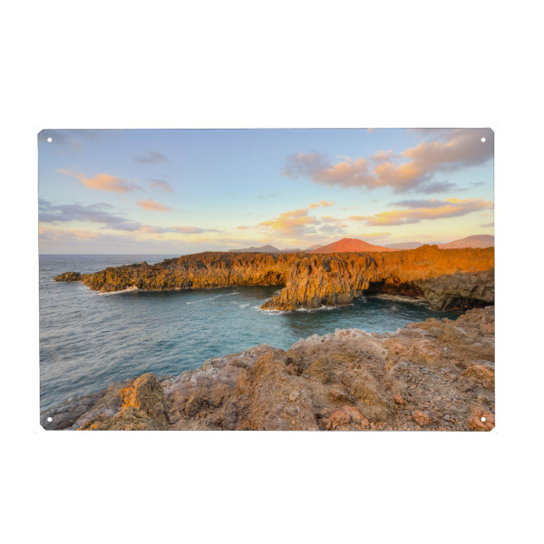 Holzbild "Los Hervideros Lanzarote" artboxONE - Natur,Reise,Reise / Strand und Meer