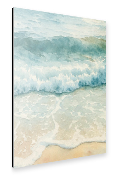 Alu-Dibond "Ocean Beach Welle" 75x50 cm artboxONE