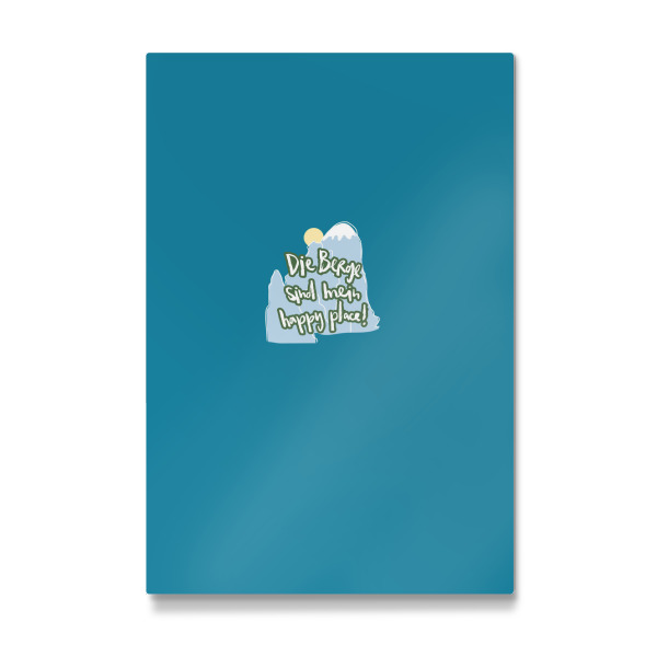 Galerie-Print "Berge = happy place" 30x20 cm artboxONE