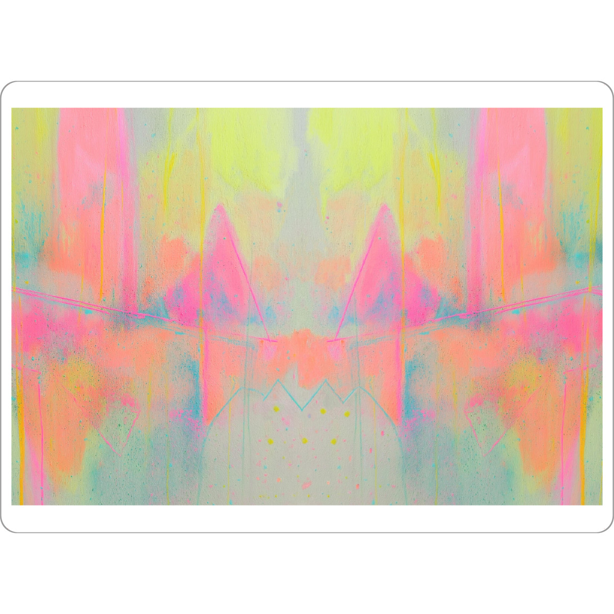 Tischset "Neon Solar-Impuls" artboxONE - Natur,Abstrakt,Streetart