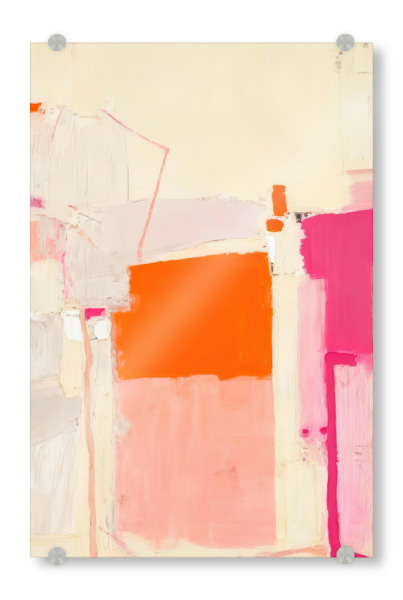 Acrylglasbild "Soft Color Blocks Abstract Modern" artboxONE - Abstrakt