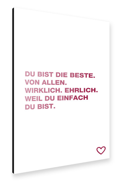 Alu-Dibond "Muttertag Freundschaft" 75x50 cm artboxONE