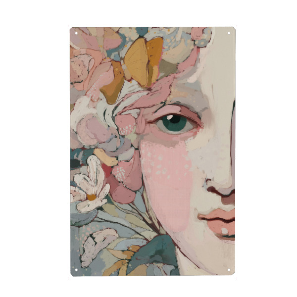 Metall Poster "Floral Reverie (Seven)" artboxONE - Abstrakt,Menschen,Für Mama