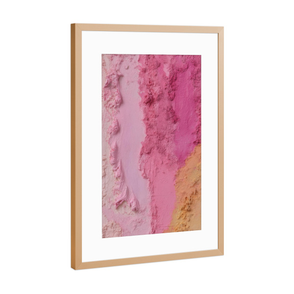 Poster mit Rahmen Kupfer "Tiefe Farbbewegung" artboxONE - Natur,Abstrakt