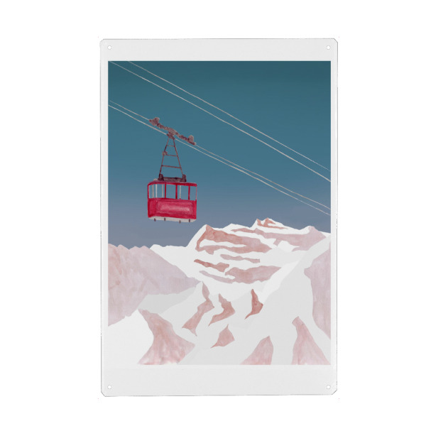 Holzbild "Mountain Love Collection // Lift" artboxONE - Natur