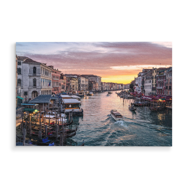 Holzbild "Venedig nach Sonnenuntergang" artboxONE - Städte,Reise,Architektur,Städte / Venedig