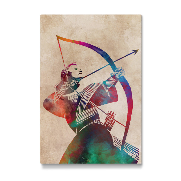 Galerie-Print "Bogenschießen Sportkunst D" 75x50 cm artboxONE