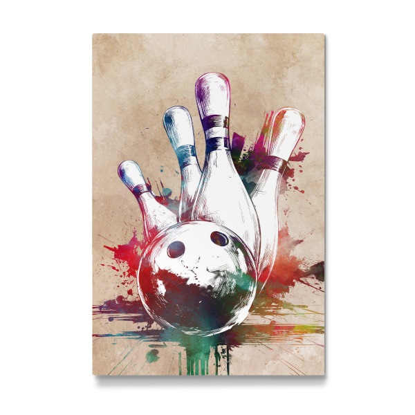 Galerie-Print "Bowling Sportkunst C" 75x50 cm artboxONE