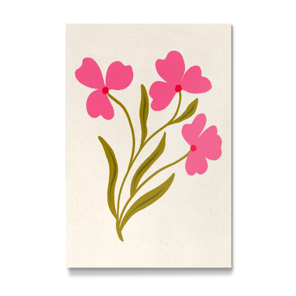 Galerie-Print "Rosa moderne Blumen" 75x50 cm artboxONE