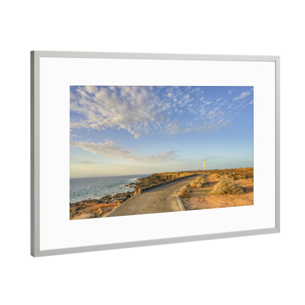 Poster mit Rahmen Silber "Punta Pechiguera auf Lanzarote" artboxONE - Natur,Reise,Reise / Strand und Meer