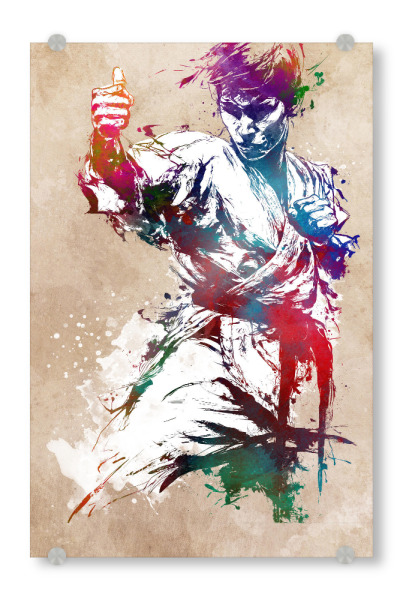 Acrylglasbild "Judo-Sportkunst B" artboxONE - Sport,Sport / Motivation - Judo,Karate,Judoka,Sport