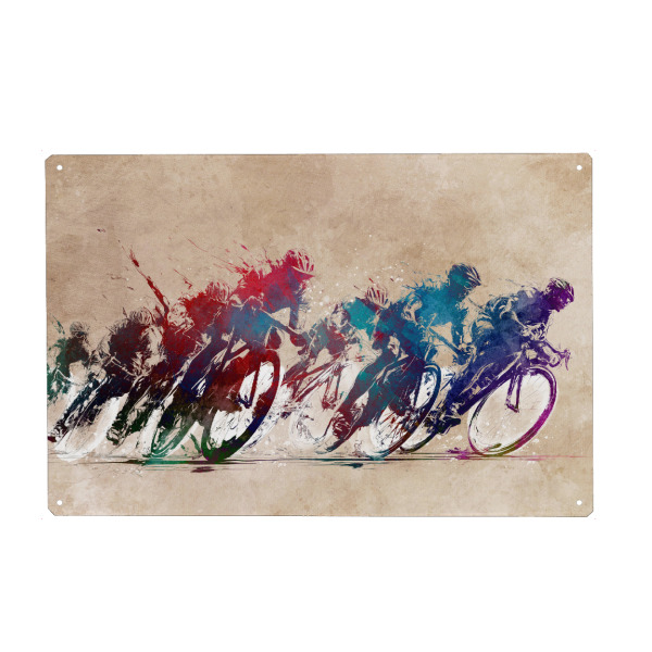 Holzbild "Radsportkunst AF" artboxONE - Sport,Sport / Motivation - Radfahren,Rennen,Sport,Radfahrer,Fahrrad