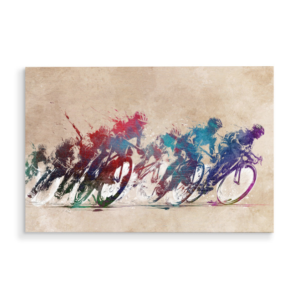 Holzbild "Radsportkunst AF" artboxONE - Sport,Sport / Motivation - Radfahren,Rennen,Sport,Radfahrer,Fahrrad